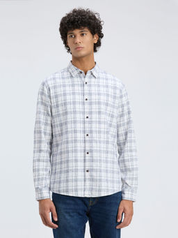 Pepe Jeans - White Yarn-Dyed Check Shirt