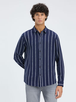 Pepe Jeans - Navy Blue Vertical Stripe Shirt
