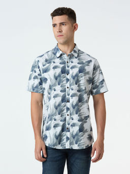 Pepe Jeans - White Printed Short Sleeve Shirt