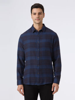 Pepe Jeans - Blue Micro Check Shirt