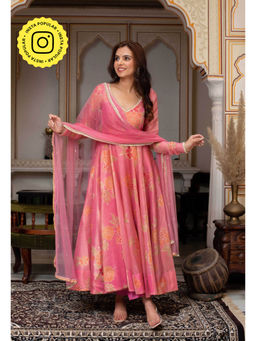 Bhavini Paris - Radha Anarkali with Pant and Dupatta