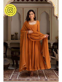 Bhavini Paris - Savarna Anarkali with Pant and Dupatta