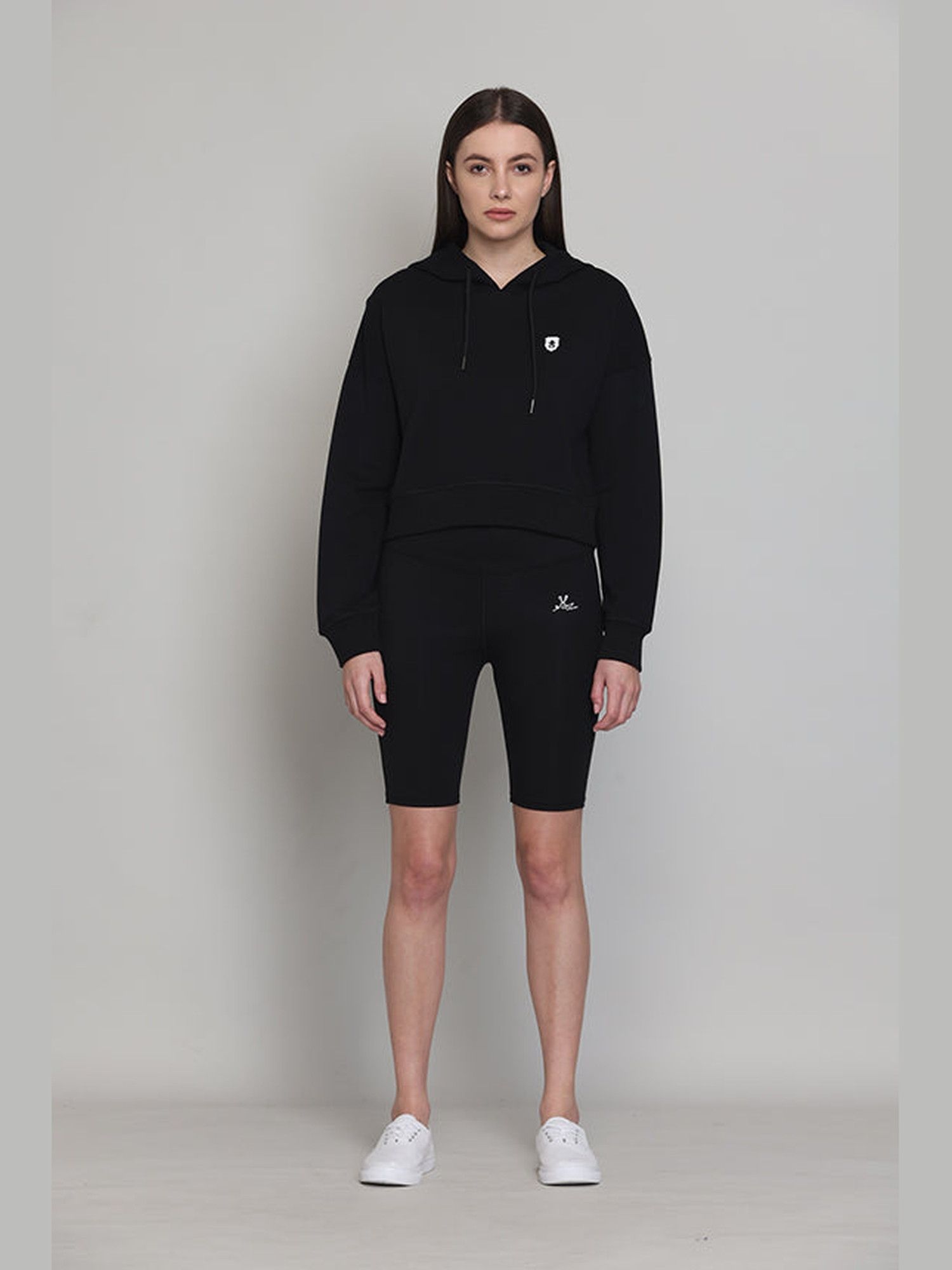 Black Pure Cotton Hoodie