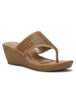 Bata - Detail Pattern Gold Heels