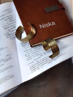 Niska - Adelina Brass Hand Designed Kada (Pack of 2)