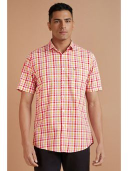 Allen Solly - Men Multi Slim Fit Checks Half Sleeves Casual Shirt