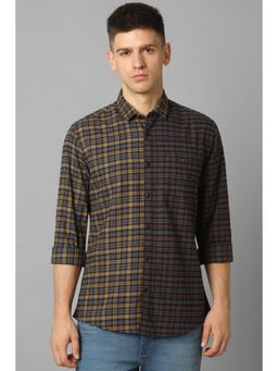 Louis Philippe - Men Multi Slim Fit Checks Full Sleeves Casual Shirt