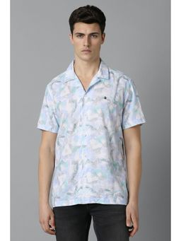 Louis Philippe - Men Multi Slim Fit Printed Half Sleeves Casual Shirt