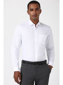 Peter England - Men White Slim Fit Formal Shirt