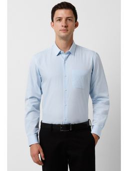 Peter England - Men Light Blue Slim Fit Full Sleeves Formal Shirt