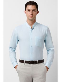 Peter England - Men Light Blue Slim Fit Full Sleeves Formal Shirt