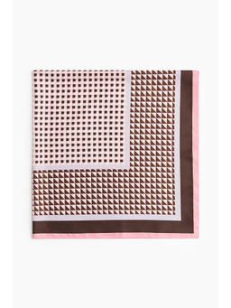 H&M - Women Pink Patterned scarf