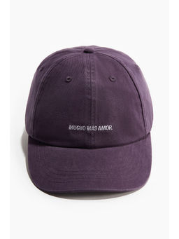 H&M - Men Purple Cotton twill cap