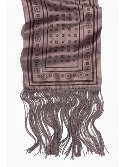 H&M - Women Beige Fringed scarf