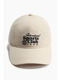 H&M - Women Beige Cotton twill cap