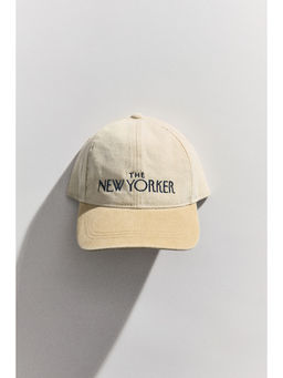 H&M - Women Beige Embroidered cotton cap