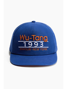 H&M - Men Blue Embroidered-motif cap