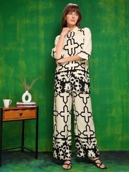 BERRYLICIOUS - White Versatile Printed Co-Ord Set