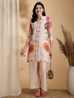 BERRYLICIOUS - Cream Floral Prints Co-Ord Set