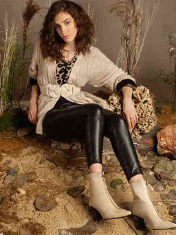 Saint G - Solid White Leather Zipper Ankle Boots