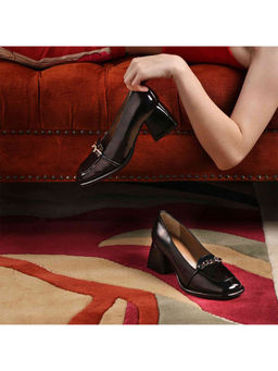 Saint G - Solid Black Patent Leather Handcrafted Moccasins