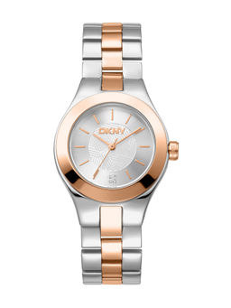 DKNY - Parsons Midi Analog Silver Round Dial Womens Watch - DK1L026M0075