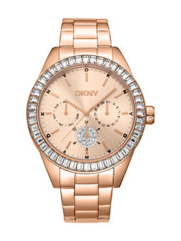 DKNY - Nolita Multi Glitz Multifunction Rose Gold Round Dial Womens Watch - DK1L027M0065