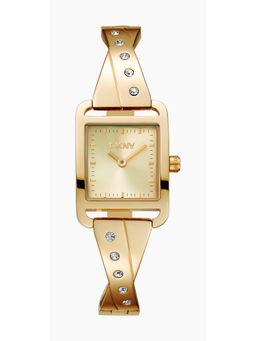 DKNY - City Bangle Analog Champagne Square Dial Womens Watch - DK1L005M0025