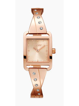 DKNY - City Bangle Analog Rose Gold Square Dial Womens Watch - DK1L005M0035