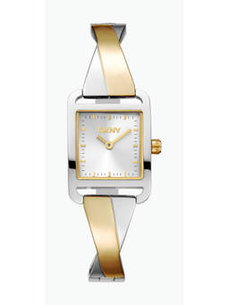 DKNY - City Bangle Analog Silver Square Dial Womens Watch - DK1L005M0115
