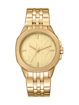 DKNY - Brooklyn Midi Analog Champagne Round Dial Womens Watch - DK1L012M0065