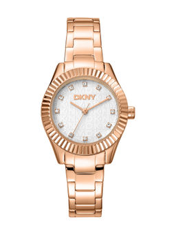 DKNY - Chambers Glitz Analog Silver Round Dial Womens Watch - DK1L017M0065