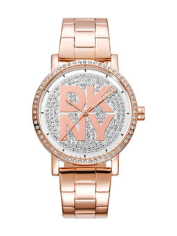 DKNY - Soho Logo Analog Silver Round Dial Womens Watch - DK1L035M0225
