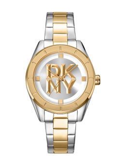 DKNY - Chambers Midi Analog Silver Round Dial Womens Watch - DK1L016M0085