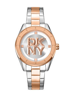 DKNY - Chambers Midi Analog Silver Round Dial Womens Watch - DK1L016M0105