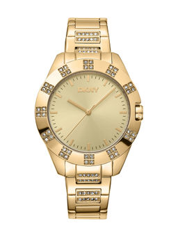 DKNY - Park Ave Glitz Analog Champagne Round Dial Womens Watch - DK1L019M0035