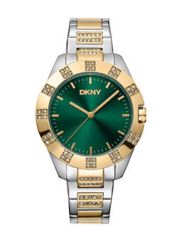 DKNY - Park Ave Glitz Analog Green Round Dial Womens Watch - DK1L019M0065