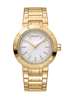 DKNY - Eastside Logo Analog White Round Dial Womens Watch - DK1L023M0035