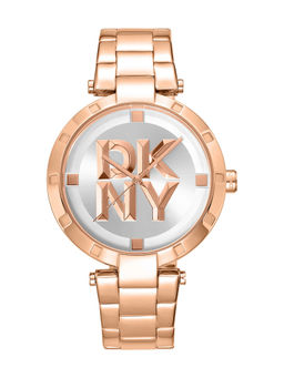 DKNY - Essential Logo Analog Silver Round Dial Womens Watch - DK1L041M0075