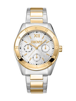 DKNY - Chambers Multi Sport Multifunction Silver Round Dial Womens Watch - DK1L015M0055