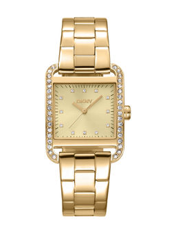 DKNY - City Glitz Analog Champagne Square Dial Womens Watch - DK1L003M0025