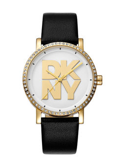 DKNY - Soho Logo Analog Silver Round Dial Womens Watch - DK1L035L0025