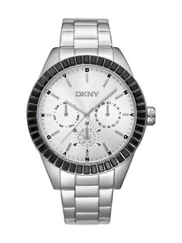 DKNY - Nolita Multi Glitz Multifunction Silver Round Dial Womens Watch - DK1L027M0035