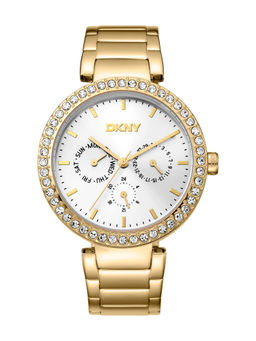 DKNY - Downtown Glitz Multifunction Silver Round Dial Womens Watch - DK1L044M0055