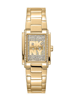 DKNY - Logo Analog Silver Rectangle Dial Womens Watch - DK1L140M0025