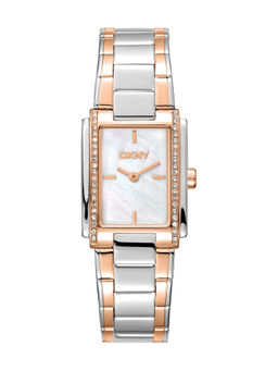 DKNY - Evening Analog White Rectangle Dial Womens Watch - DK1L122M0085