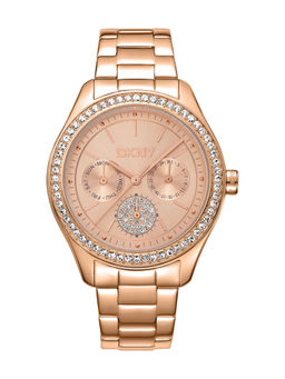 DKNY - Evening Multifunction Rose Gold Round Dial Womens Watch - DK1L129M0065