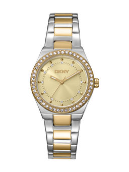 DKNY - Evening Analog Champagne Round Dial Womens Watch - DK1L100M0085