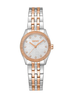 DKNY - Logo Analog Silver Round Dial Womens Watch - DK1L126M0105