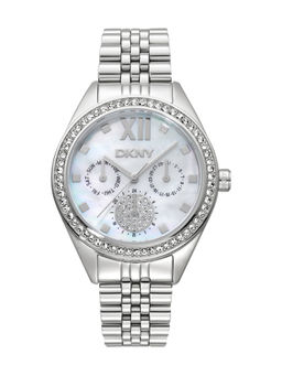 DKNY - DK1L098 Multifunction White Round Dial Womens Watch - DK1L098M0045